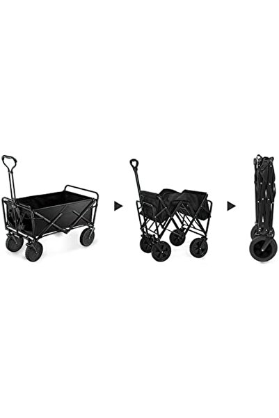 Türkiye Collapsible Folding Wagon, Large Capacity, Heavy Duty, Portable, for Sports, Shopping, Camping