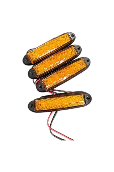 OTO SÜSLEN İSTANBUL 6lı Parmak Led 4li Turuncu