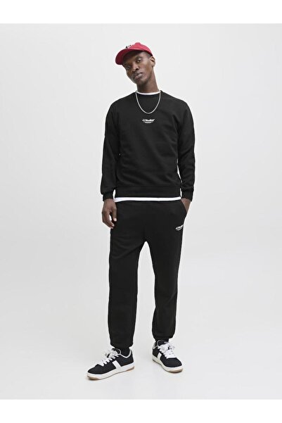 Jack & Jones 12278791 Jjesoho Sweat Black Men's Sweatshirt