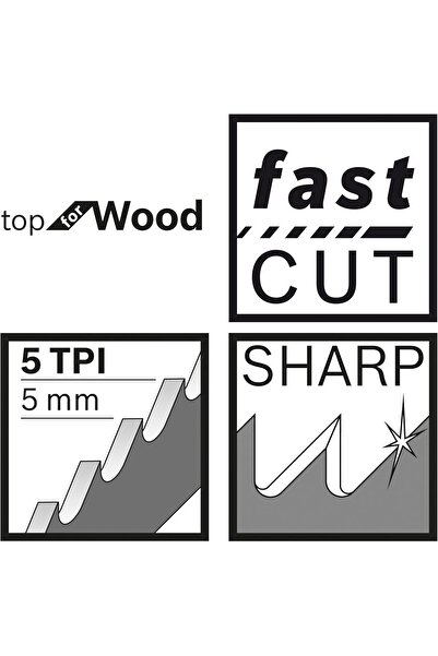 Bosch Sabre Saw Blade S 1531 L (5 Piece) - 240 mm