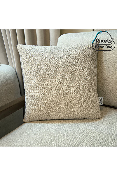 PixelsBeanBag Pixel Bean Bag Square Boucle Cushion Cover 40x40 cm (without filling)