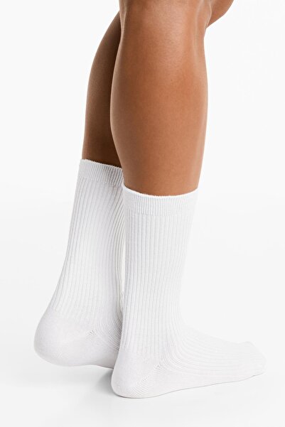 Oysho 3 pairs of cotton blend classic sports socks