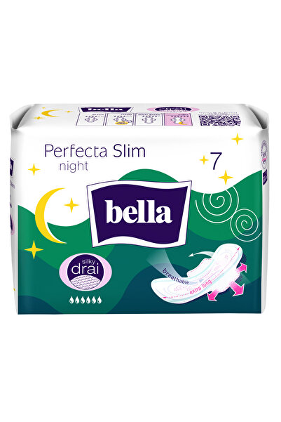 OEM Bella Perfecta Slim Night Silky Drai Sanitary Napkins, 7 pcs