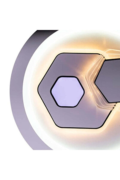 KORMAN TECHNIK Lustra LED KATHLEEN RGB 16W, lumina Calda/Neutra, Alb