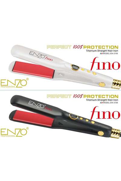 Enzo Professional مكواة فرد الشعر - ألواح سيراميك مقاس 1 3/4 بوصة، تسخين سريع...