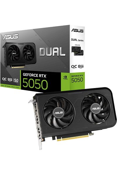 ASUS Dual GeForce RTX 5050 Gaming Graphics Card 8GB GDDR6 Overclock Edition