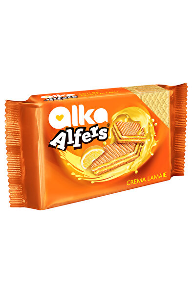 Alfers Napolitane cu crema lamaie cu vitamina C , Alfers, 3x 170g