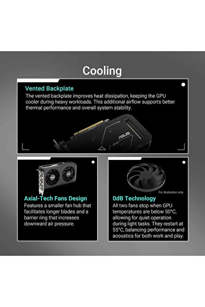 ASUS Dual GeForce RTX 5050 8GB GDDR6 OC Edition Gaming Graphics Card