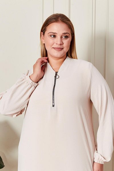 Ferace Women Plus Size Ayrobin Fabric Tunic