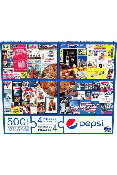 Spin Master Games Pepsi 4 Pack 500pc Puzzles