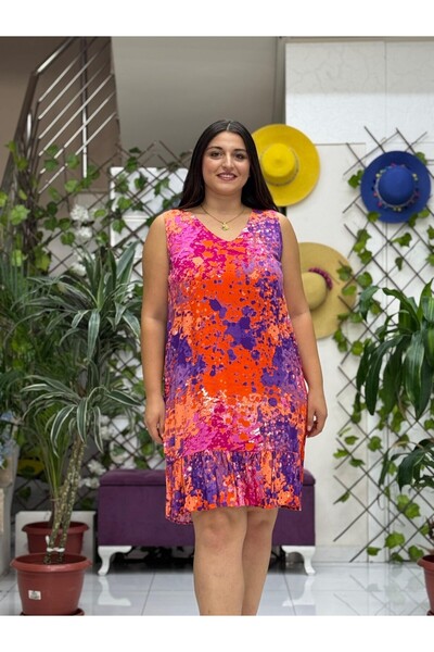Punta Otantik Aln16063 Viscose Alanya Dress