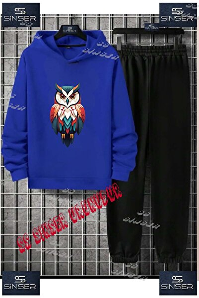 SS SİNSER Детски унисекс "BAYKUS GEOMETRIC" специален принт с качулка