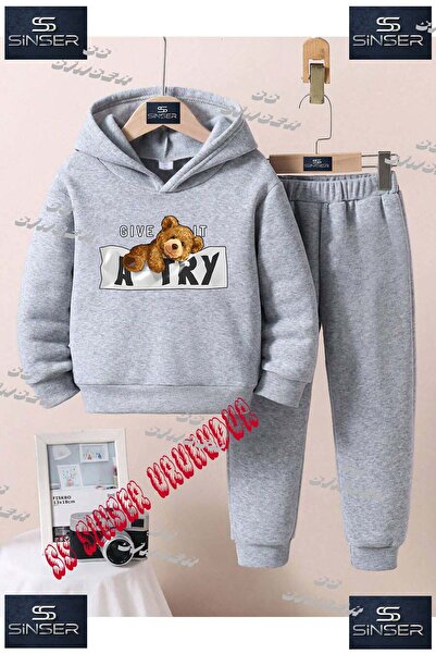 SS SİNSER Set de trening cu hanorac cu imprimeu special pentru copii, unisex,...