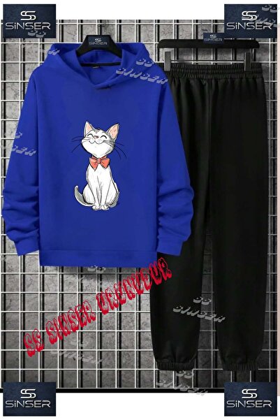 SS SİNSER Set de trening cu hanorac cu imprimeu special pentru copii, unisex,...