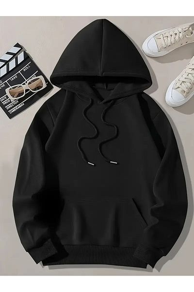 aynewmoda Women's Astronaut Printed Hooded Sweatshirt, Kangaroo Pocket, Lightweight Stretchy Knitted Fabric, Polyester