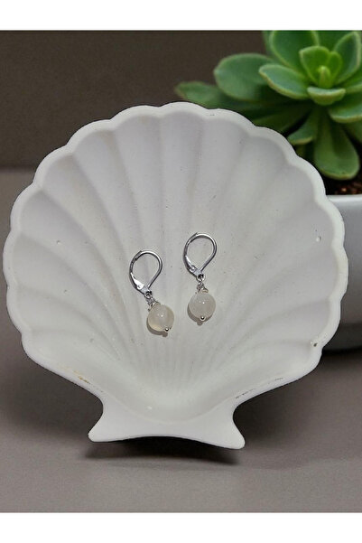 Home Selenit Taşı Çelik Küpe