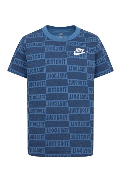 Nike Cotton Blend All Over Printed and Logo Embroidered Short Sleeves T-Shirt...