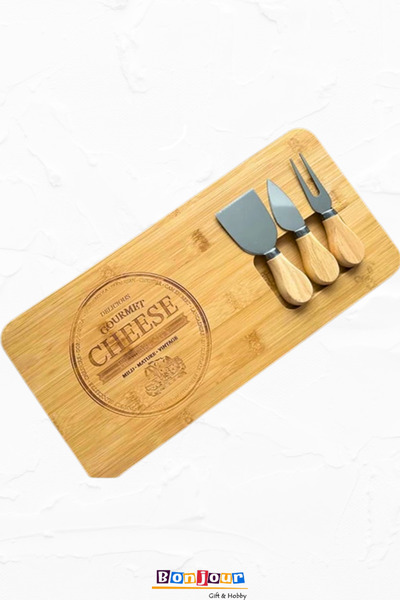 Bonjour Gift & Hobby لوح تقطيع الجبن ذو 3 شفرات، لوح تقطيع خاص