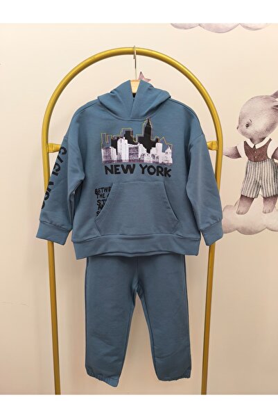 kidsense Boy's New York Printed Suit