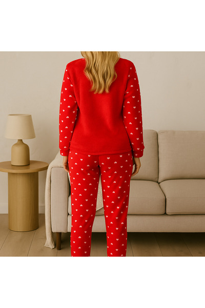FAMESTEKSTİL Women's Winter Wellsoft Pajama Set