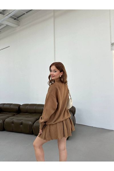 RM Collect Pleated Bottom Top Knitwear Set