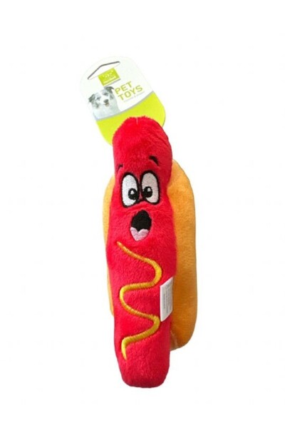 Nunbell Plush Dog Toy with Sausage Sound 17 cm