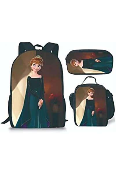 Alcoach حقيبة ظهر إلسا المجمدة للبنات، حقيبة مدرسية، حافظة أقلام، حقيبة ظهر م...