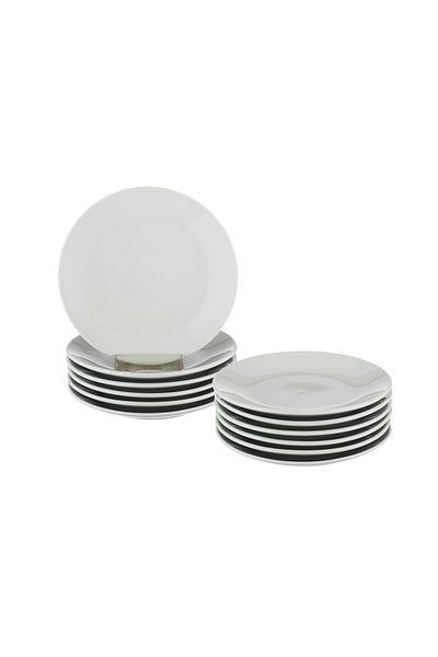 Dania Porcelain Plate Set, 12 Pieces, Multi-purpose for Serving, 15 cm