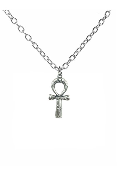 Herşey Nota قلادة على شكل رمز عنخ – سلسلة 60 سم، مجوهرات عتيقة للجنسين