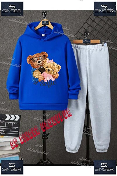 SS SİNSER Set de trening cu hanorac cu imprimeu special pentru copii, unisex,...