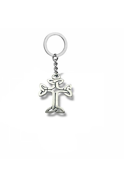 Herşey Nota Breloc din metal cu cruce celtică – Accesoriu unisex antic și gotic