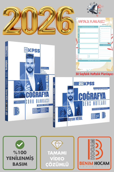 Benim Hocam Yayınları Bayram Meral KPSS Coğrafya Tamamı Çözümlü Soru Bankası ...