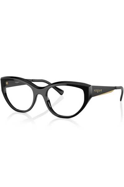 Vogue Σκελετοί γυαλιών οράσεως για γυναίκες VO5560 W44 53, Πλαστικοί, Μαύροι, 53 mm