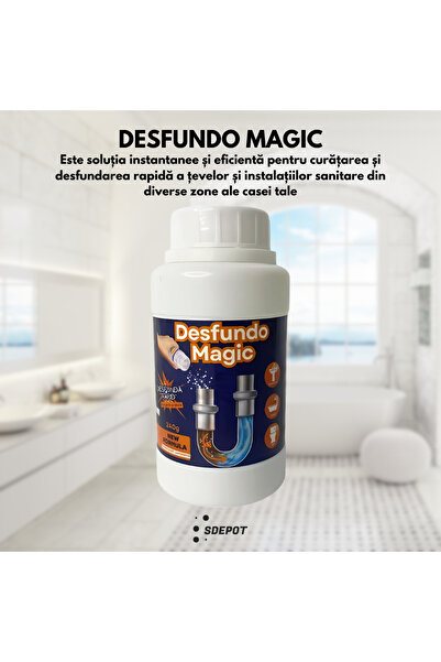SDEPOT Solutie profesionala SDEPOT, pentru curatat tevile si instalatiile sanitare, granule active, 240g