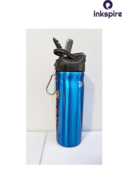 inkspire Motivational Written Steel Flask 500 ml Water Leak Proof Steel Water Bottle with Straw Does Not Smell Student Water Bottle