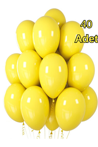 Baloncu Dükkanı Sarı Balonlar Parlak Parti Balonu Mezuniyet, Nişan, Doğum Gün...