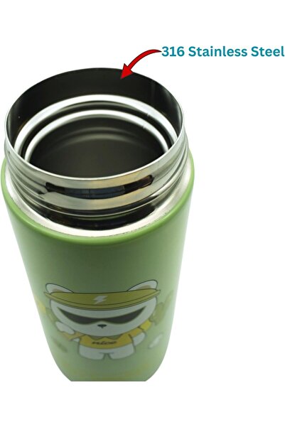 Mobcos stainless steel Kids Bottle Leakproof Fun & Sporty for School and Home