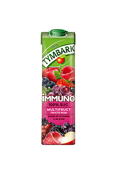 Tymbark Bautura necarbogazoasa Tymbark Immuno cu fructe rosii 1L