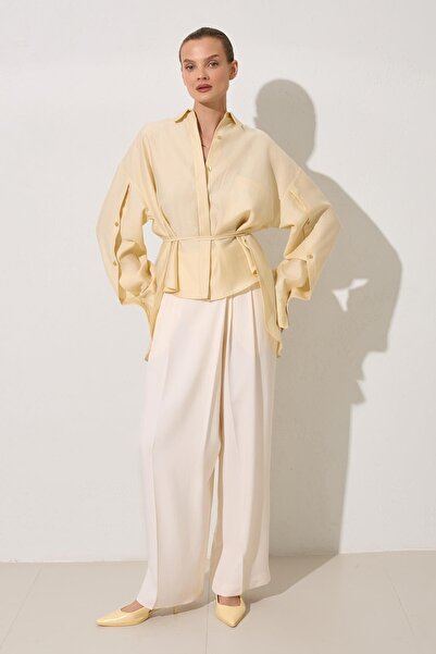 Setre Πουκάμισο με λεπτομέρεια με κίτρινο βούτυρο στη μέση και τσέπη