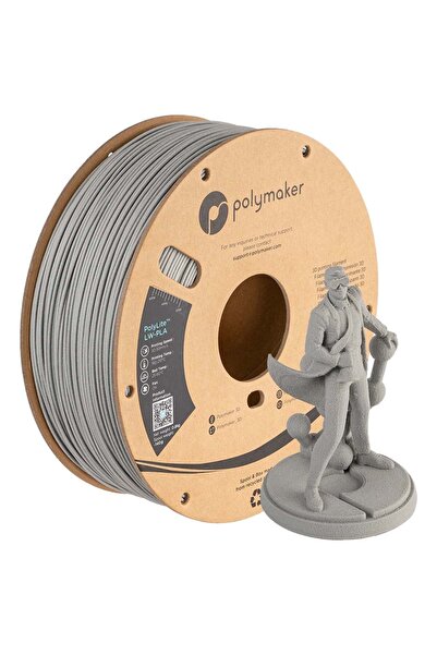 Polymaker PolyLite LW-PLA Filament Gri – Hafif ve Stabil 3D Baskı