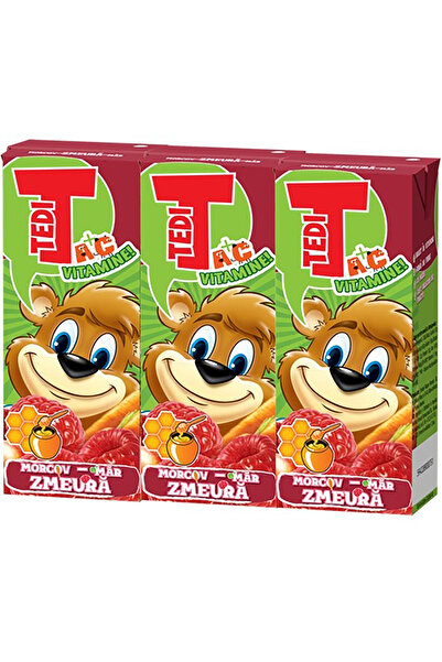 OEM Suc De Zmeura Morcov Mar, 9 x 0.2L, Tedi