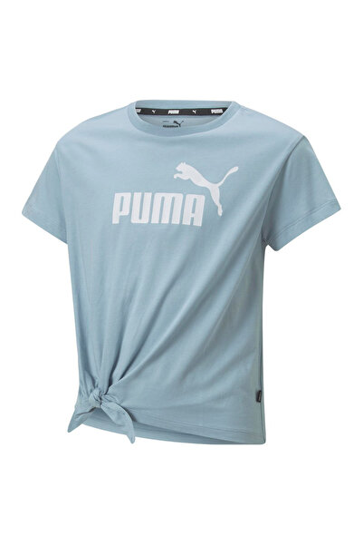 Puma ESS Logo Knotted Tee - Blue Wash