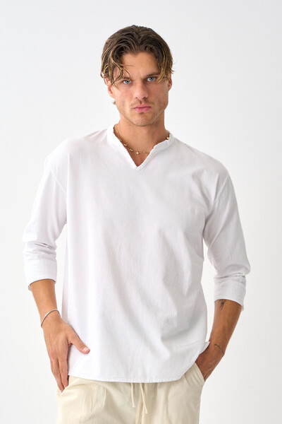 Shooter Sportswear Luxe Men's Linen Draped Shirt