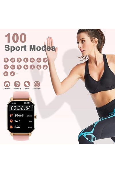 Generic Garlo Smart Watch for Men Women, 1.85" Fitness Tracker, Heart Rate/Sleep Monitor/Pedometer, TFT HD B