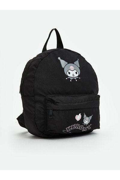 LC Waikiki Black Kuromi Printed Girl's School Bag