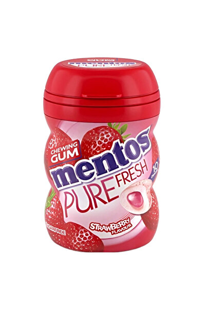 Mentos علكة الفراولة الطازجة النقية، 17.5 غرام