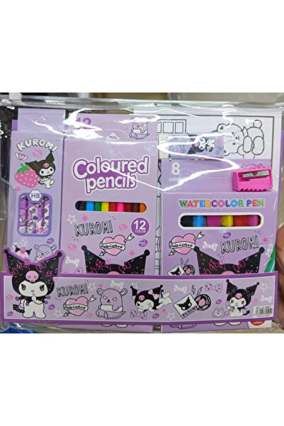 HEPBİMODA Sanrio Kuromi Crayon Set Kuromi Gift Set
