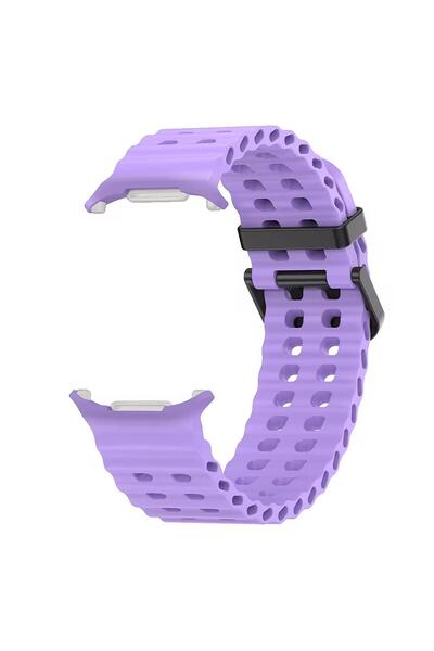 Microsonic Samsung Galaxy Watch Ultra 2025 Kordon Flexi Sport Lila