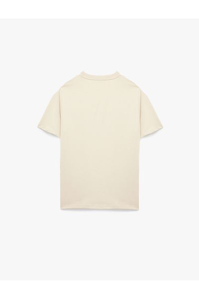 Koton Short Sleeve Crew Neck Printed Oversize Sports T-Shirt