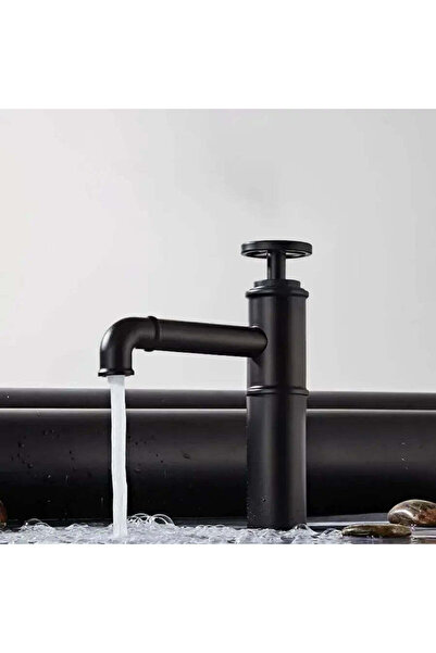 KORMAN TECHNIK Βρύση νιπτήρα, ορειχάλκινη, μαύρη, OD3005